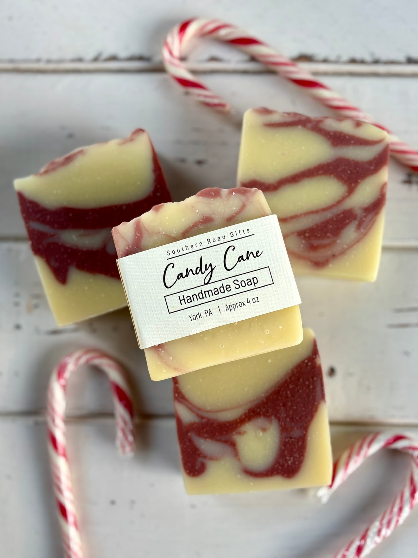 Candy Cane Soap Bar